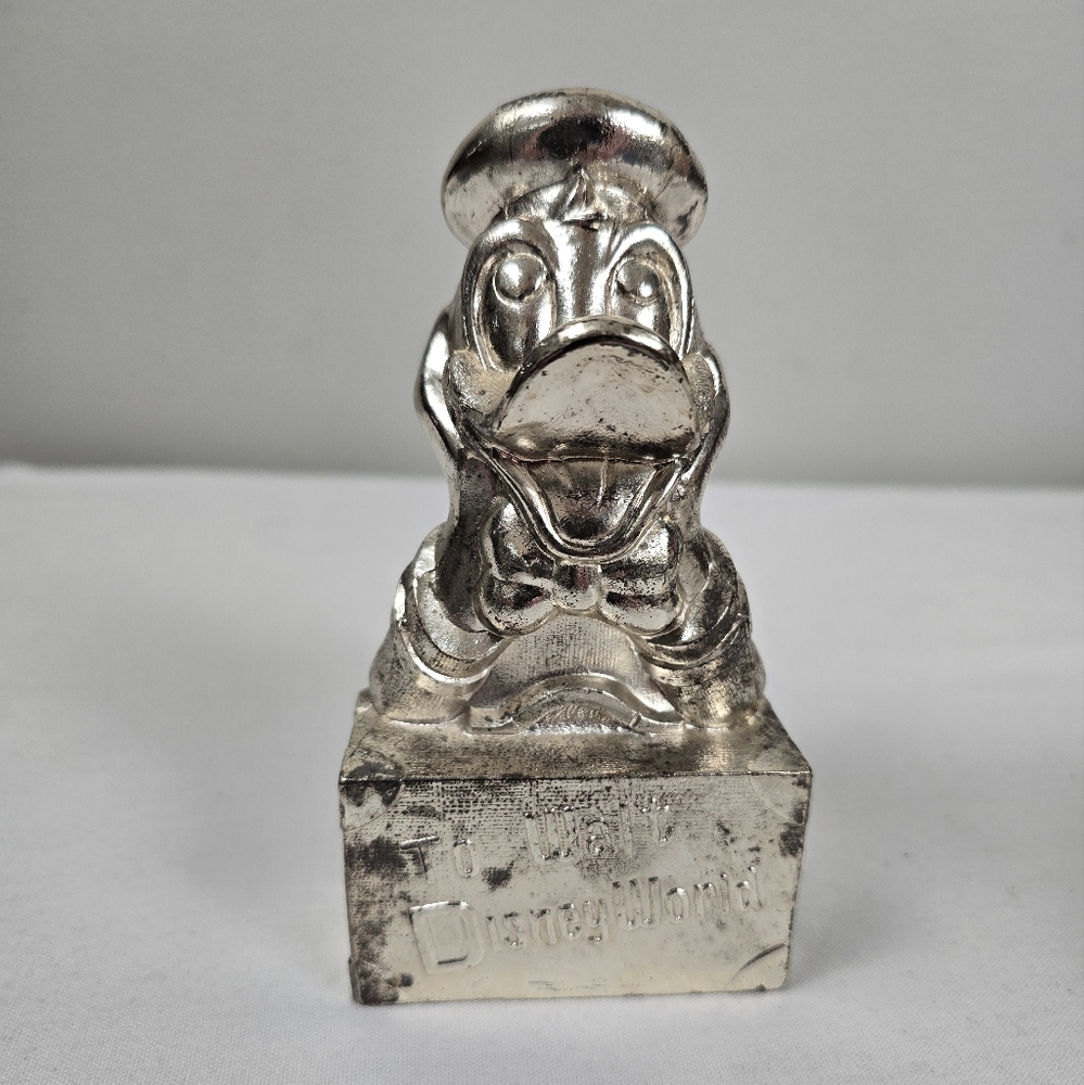 To Walt Disney World Donald Duck Vintage Metal Piggy Bank Productions